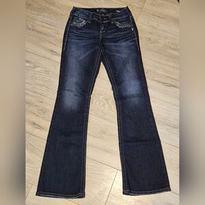 Silver Suki Super Stretch Mid-rise Bootcut Jeans W26/L33